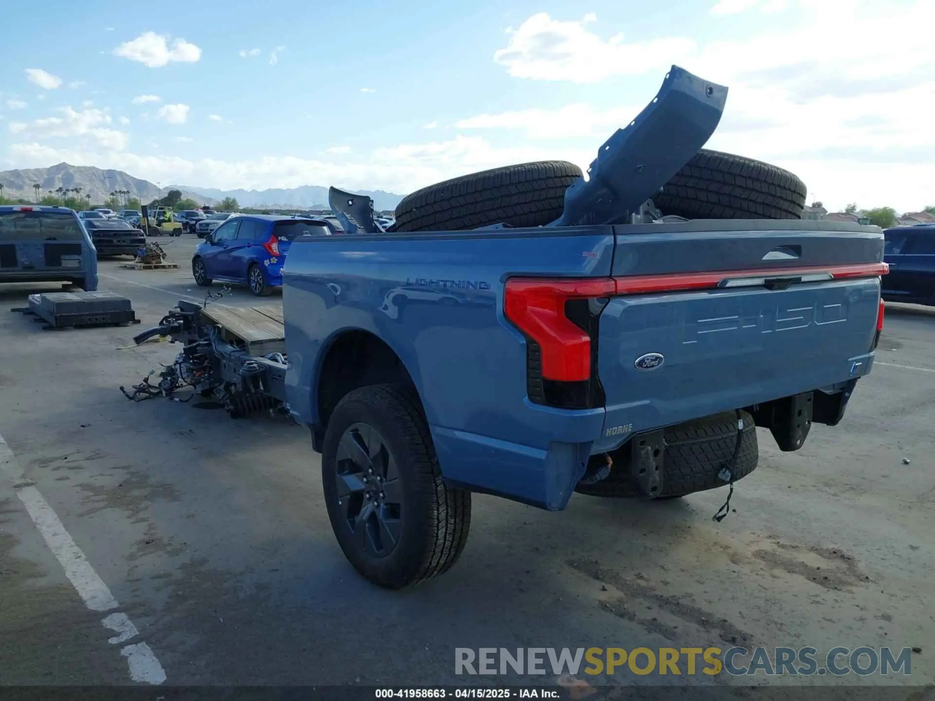 3 Photograph of a damaged car 1FT6W1EV0PWG50635 FORD F-150 LIGHTNING 2023