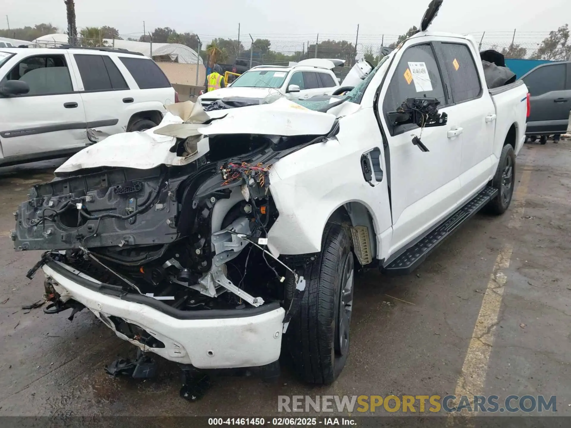 2 Photograph of a damaged car 1FT6W1EV8PWG05765 FORD F-150 LIGHTNING 2023