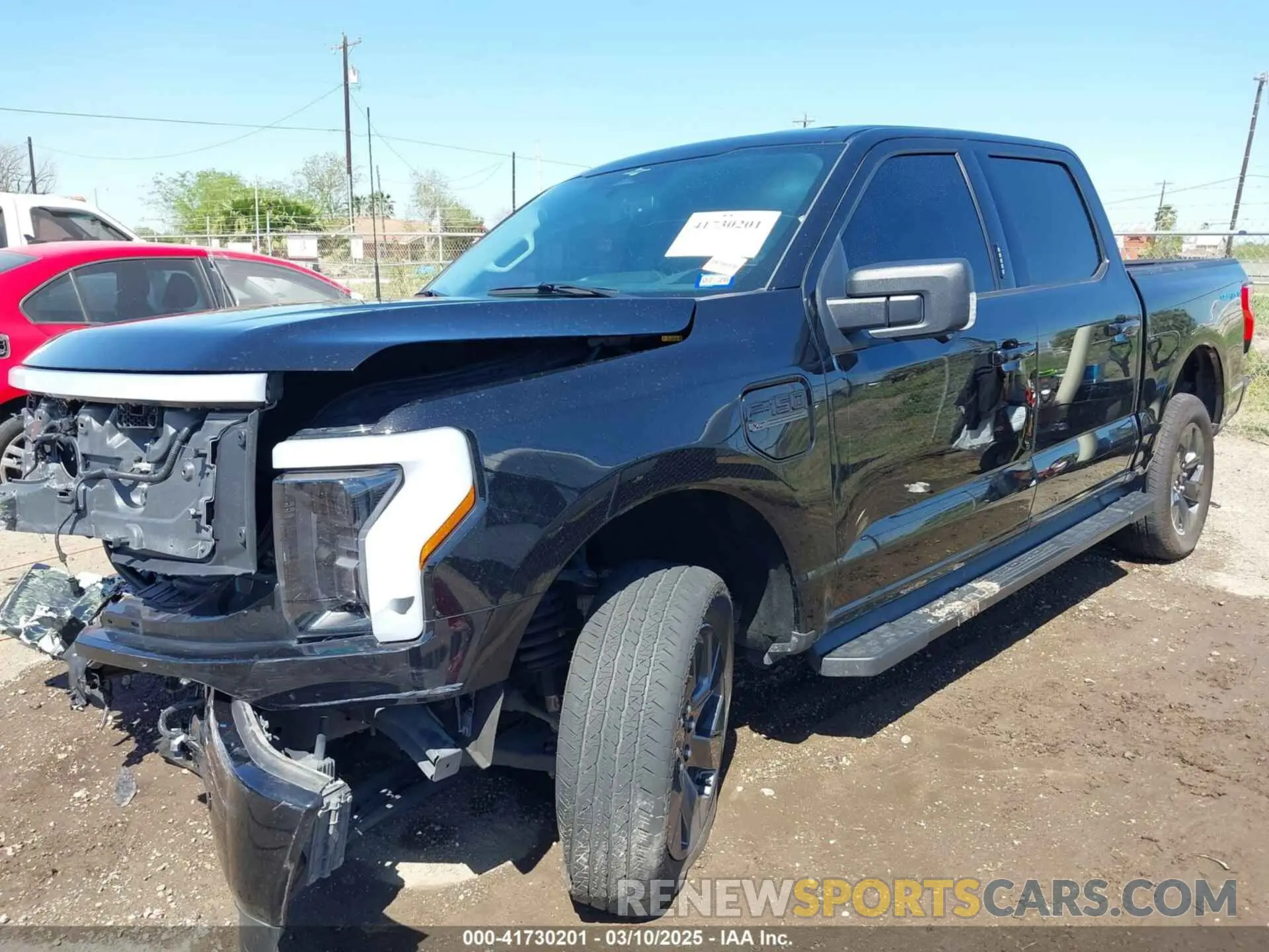 2 Photograph of a damaged car 1FTVW1EV0PWG52297 FORD F-150 LIGHTNING 2023
