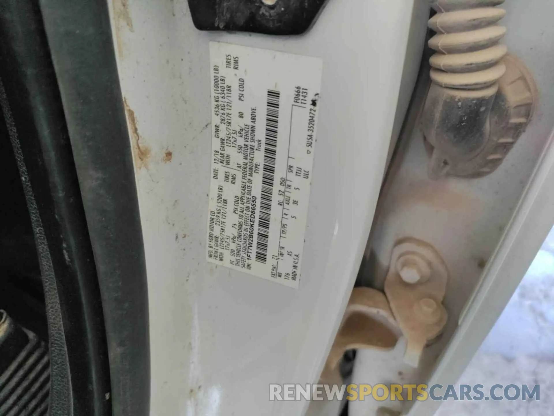 5 Photograph of a damaged car 1FT7W2B60KED86550 FORD F-250 2019