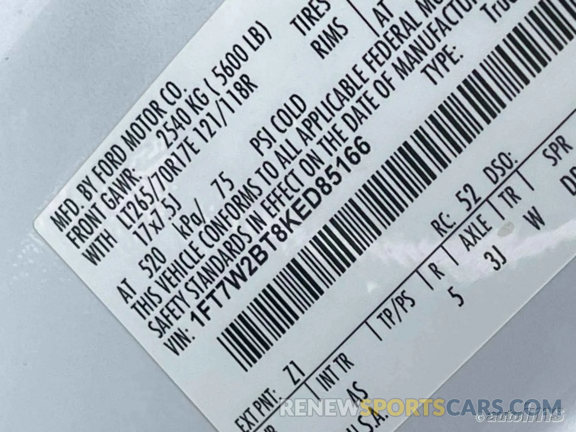 13 Photograph of a damaged car 1FT7W2BT8KED85166 FORD F-250 2019
