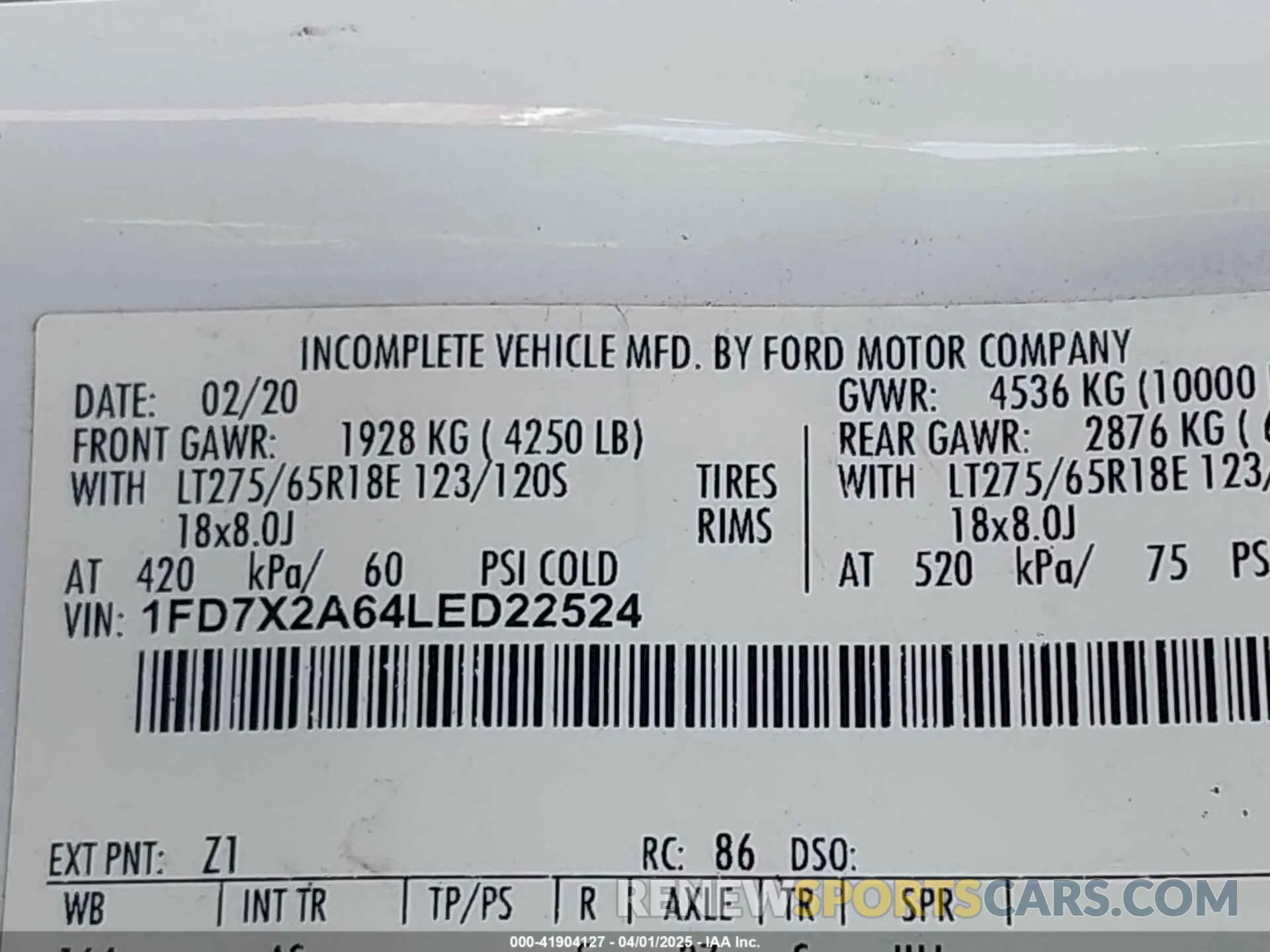 9 Photograph of a damaged car 1FD7X2A64LED22524 FORD F-250 2020