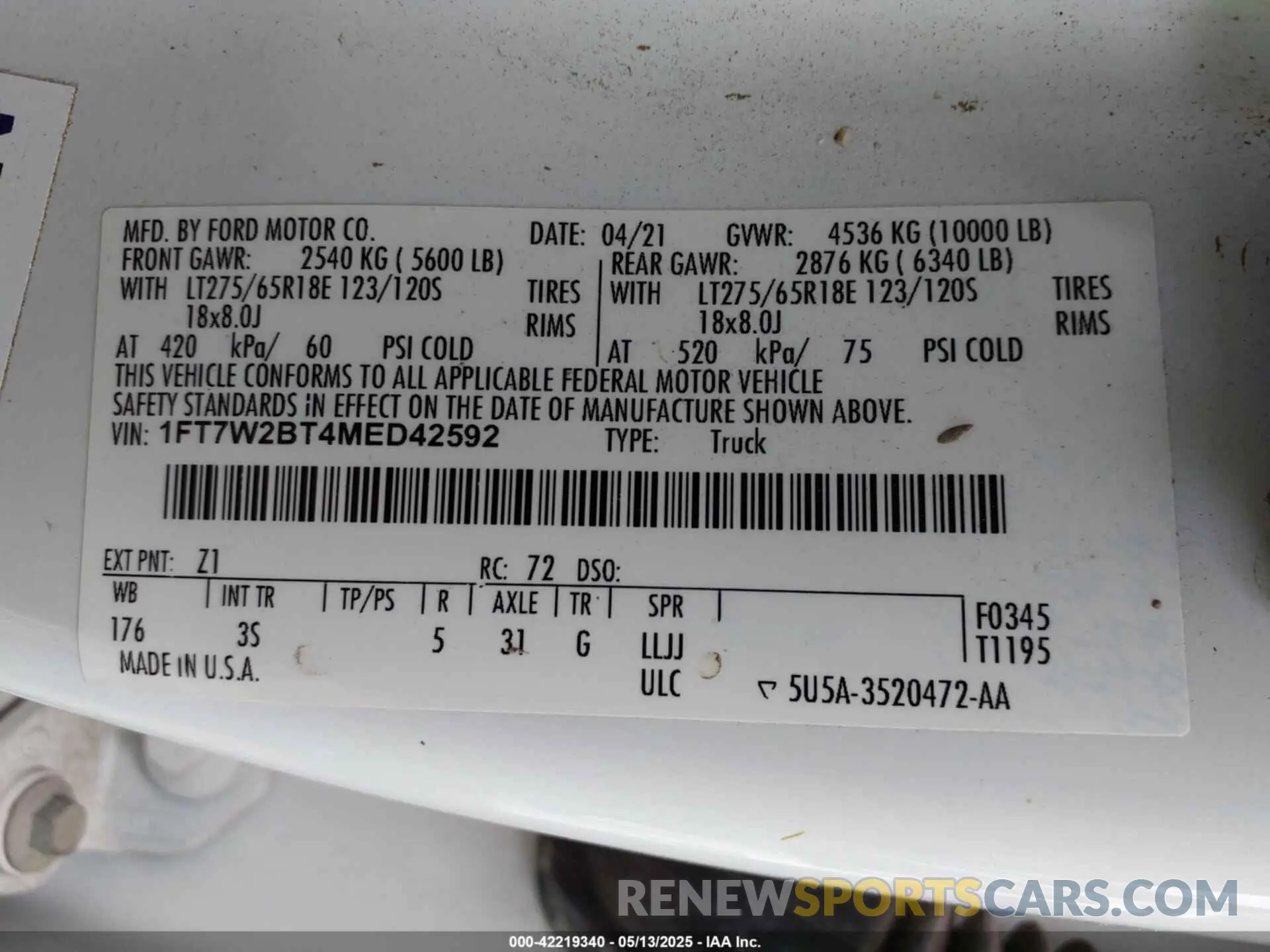 9 Photograph of a damaged car 1FT7W2BT4MED42592 FORD F-250 2021
