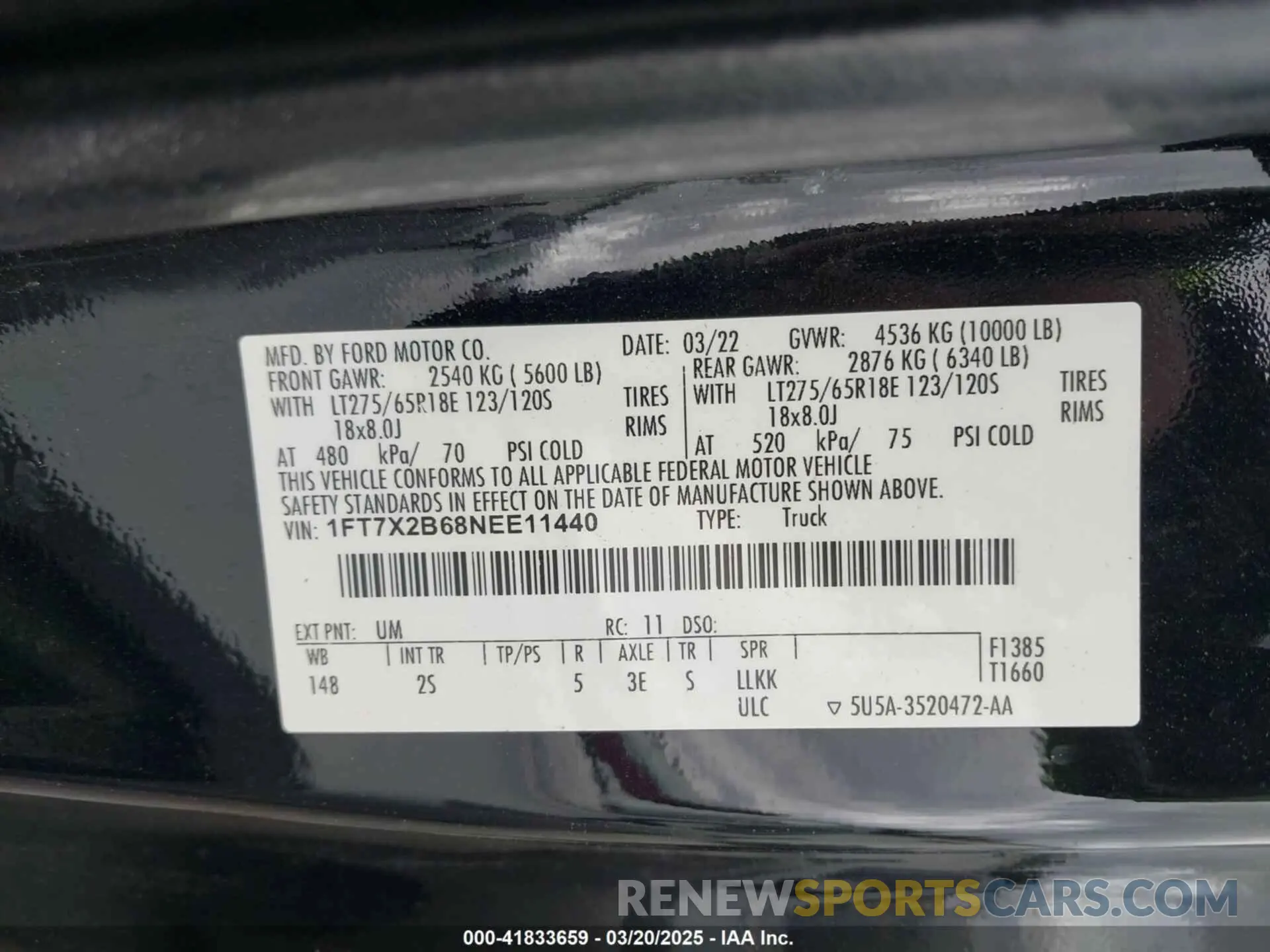 9 Photograph of a damaged car 1FT7X2B68NEE11440 FORD F-250 2022