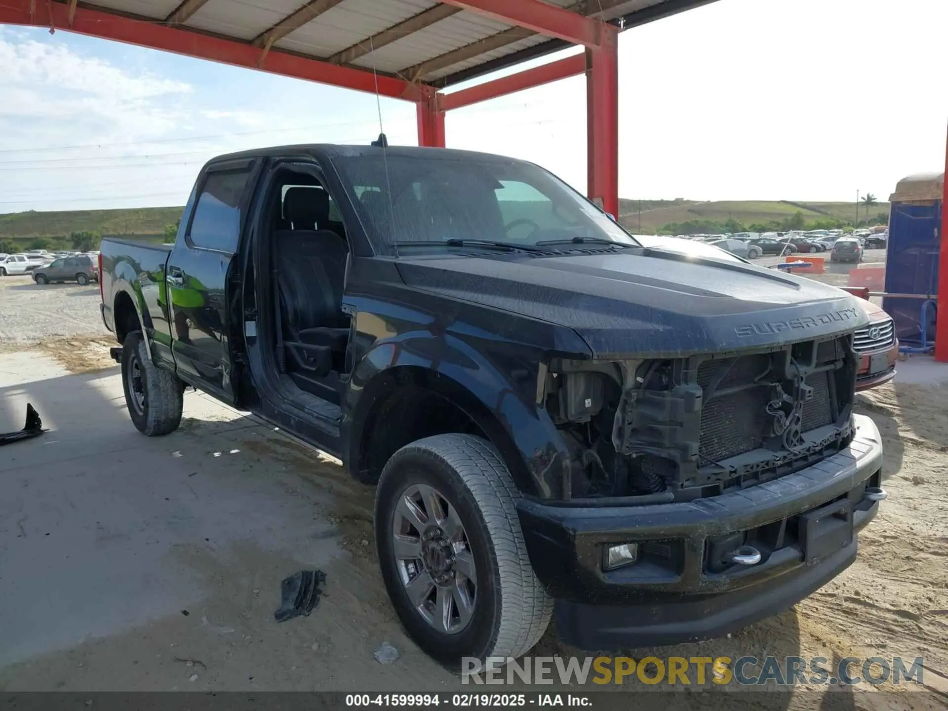 1 Photograph of a damaged car 1FT8W3BT6KEF09932 FORD F-350 2019