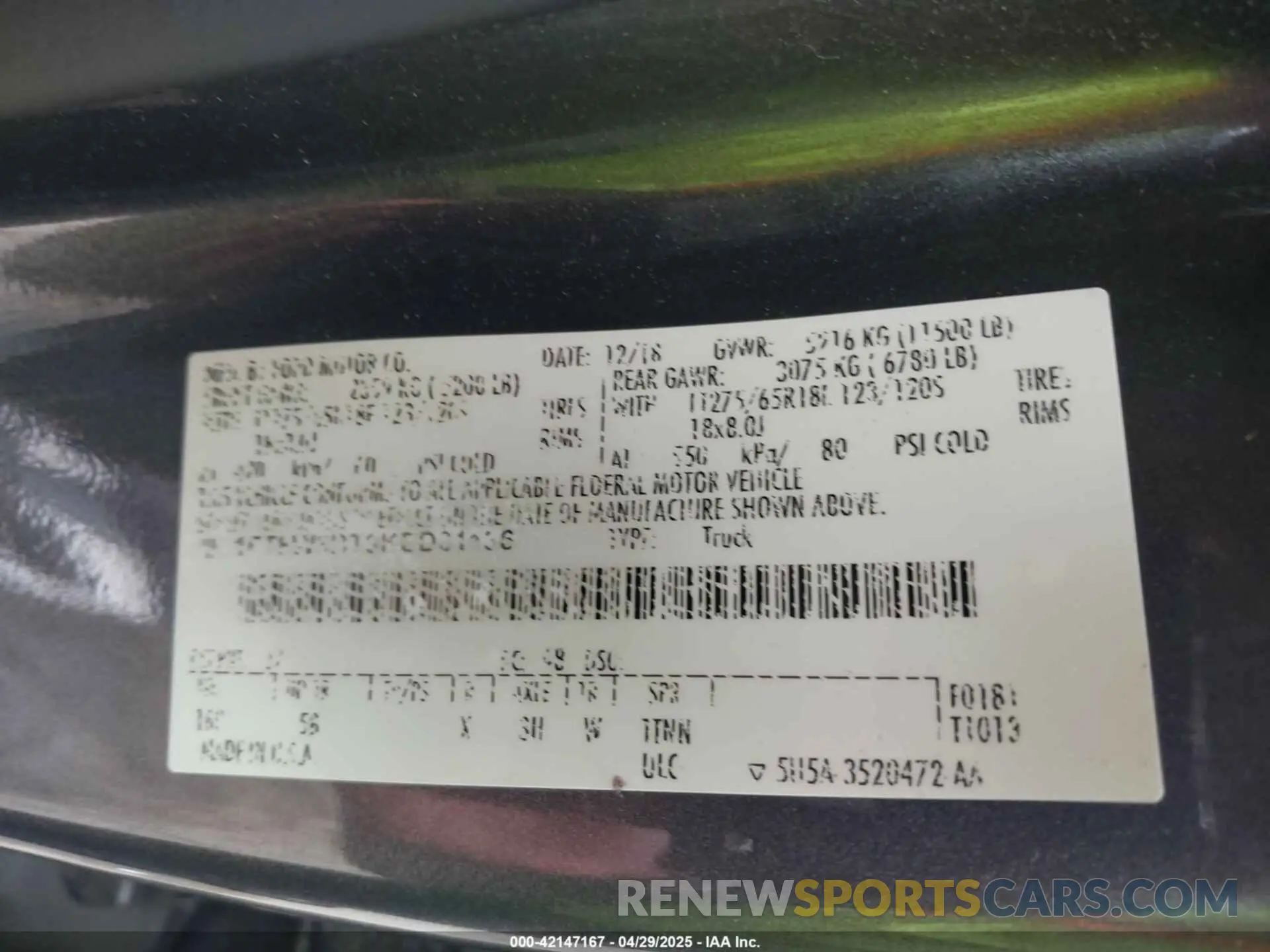 12 Photograph of a damaged car 1FT8W3BT9KED81136 FORD F-350 2019