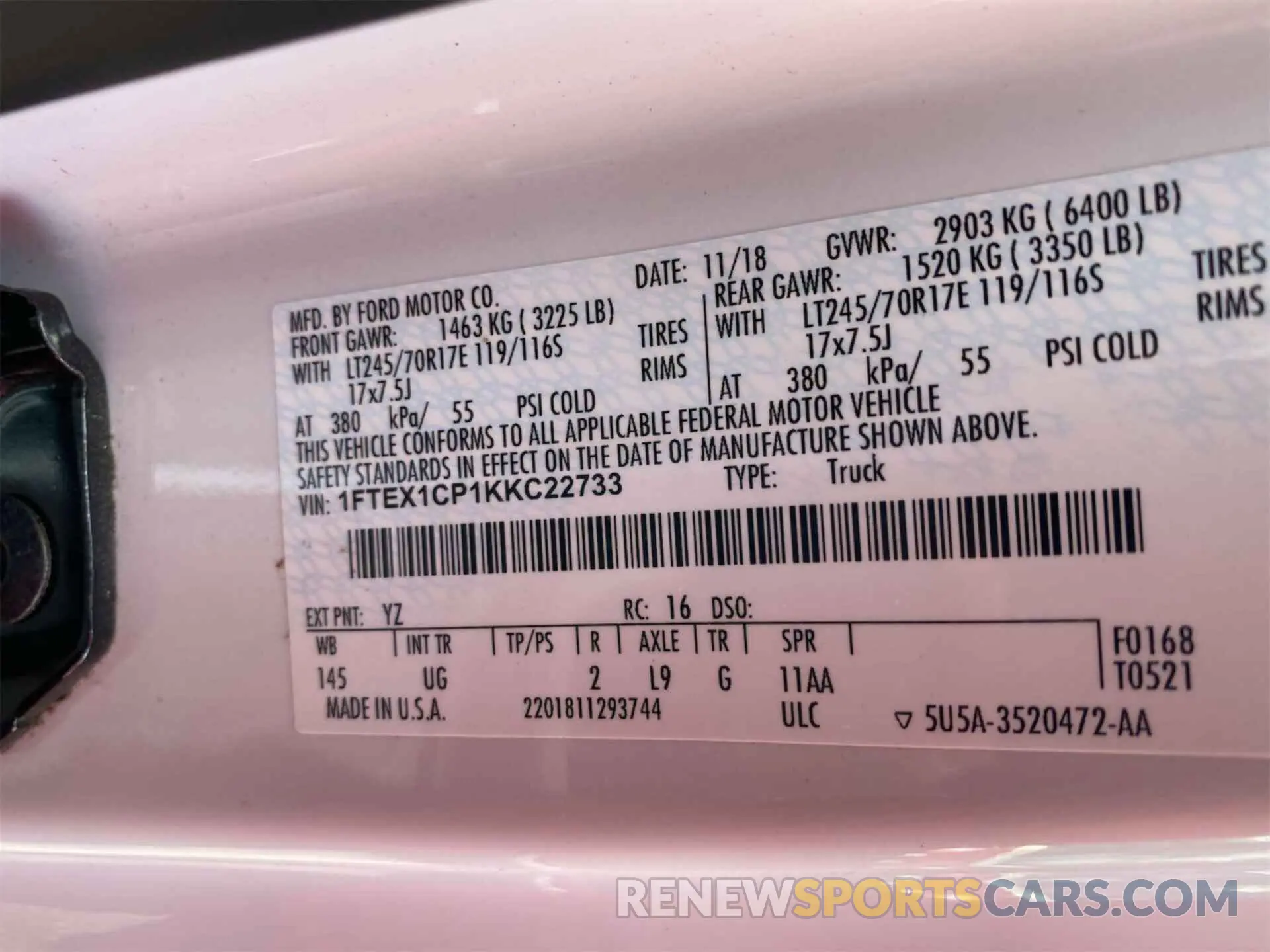 26 Photograph of a damaged car 1FTEX1CP1KKC22733 FORD F150 2019