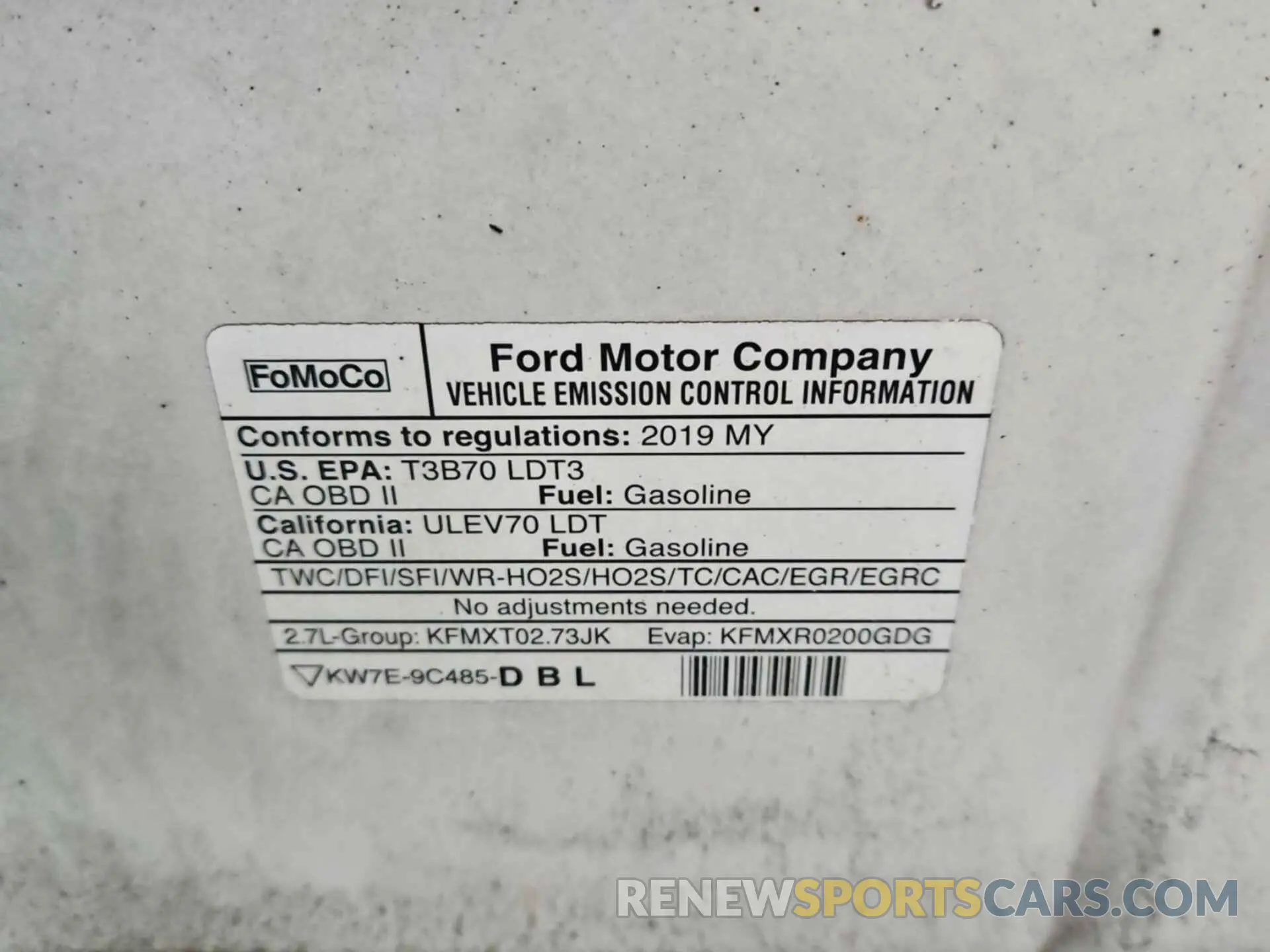 16 Photograph of a damaged car 1FTEX1EP6KKD58840 FORD F150 2019