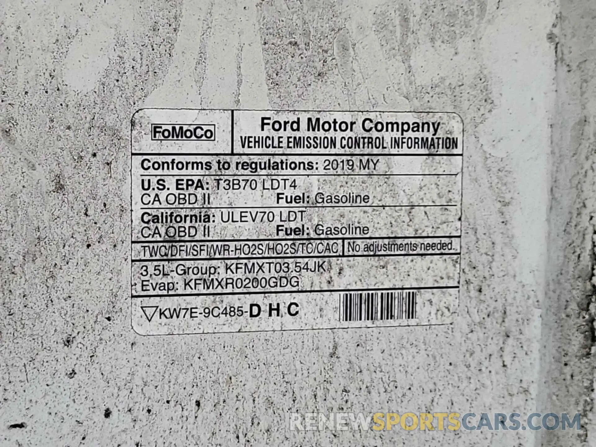 4 Photograph of a damaged car 1FTFX1E40KKE41447 FORD F150 2019