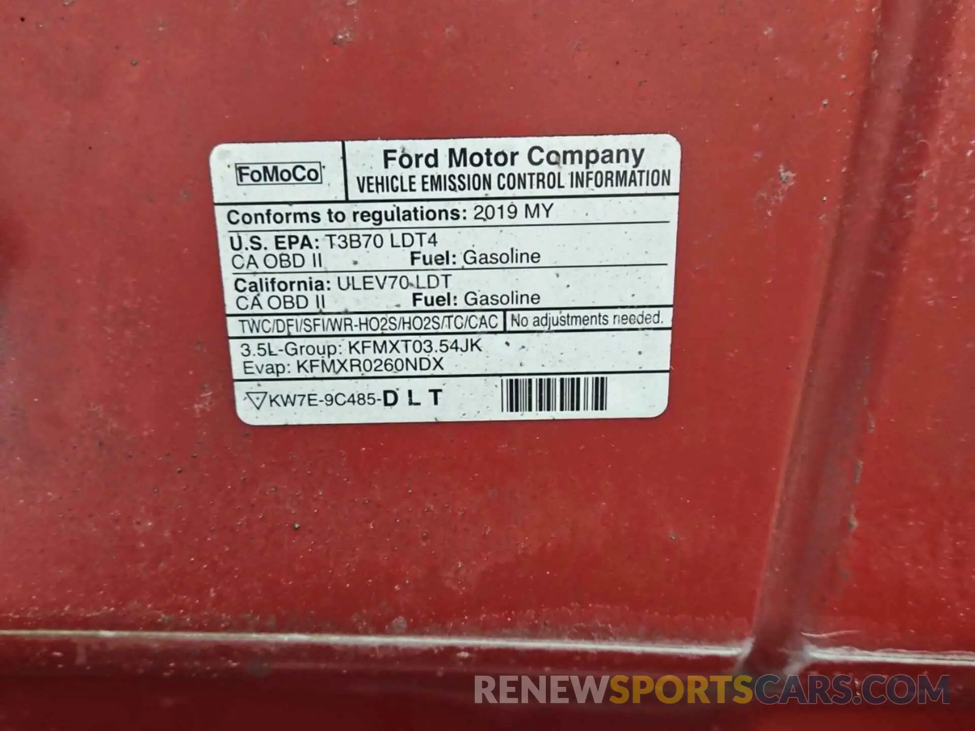 34 Photograph of a damaged car 1FTFX1E42KKE85272 FORD F150 2019