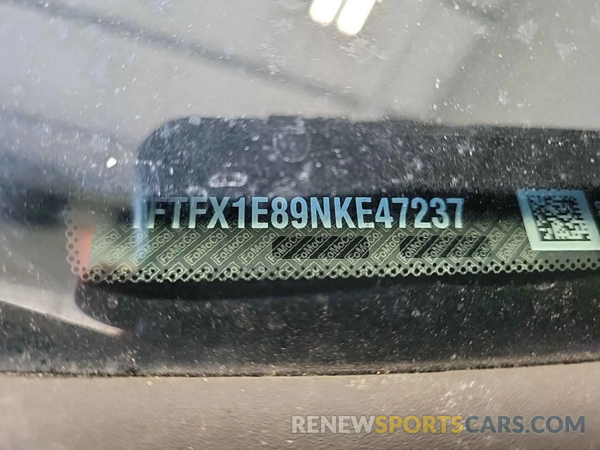 1 Photograph of a damaged car 1FTFX1E89NKE47237 FORD F150 2022