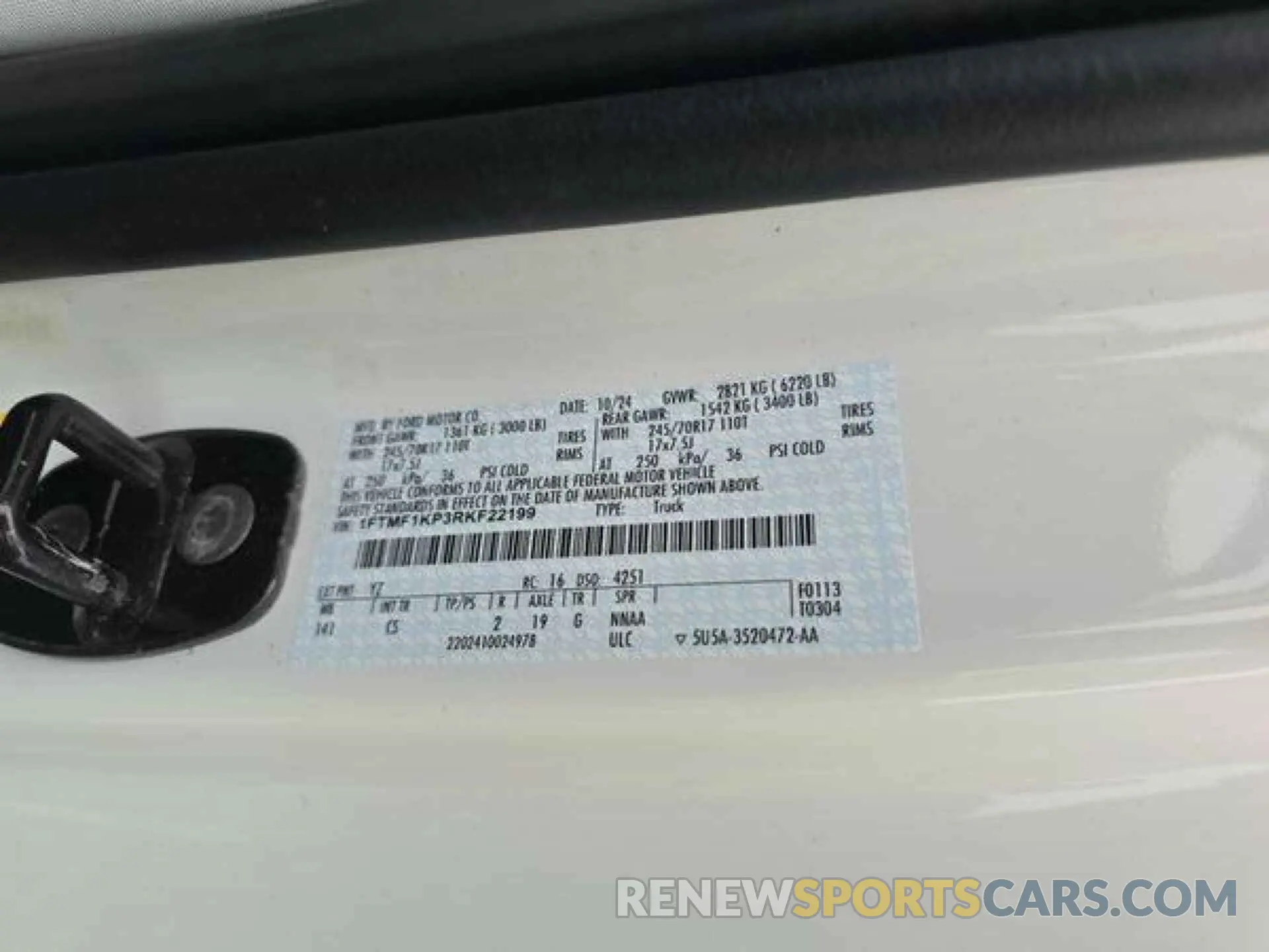 7 Photograph of a damaged car 1FTMF1KP3RKF22199 FORD F150 2024