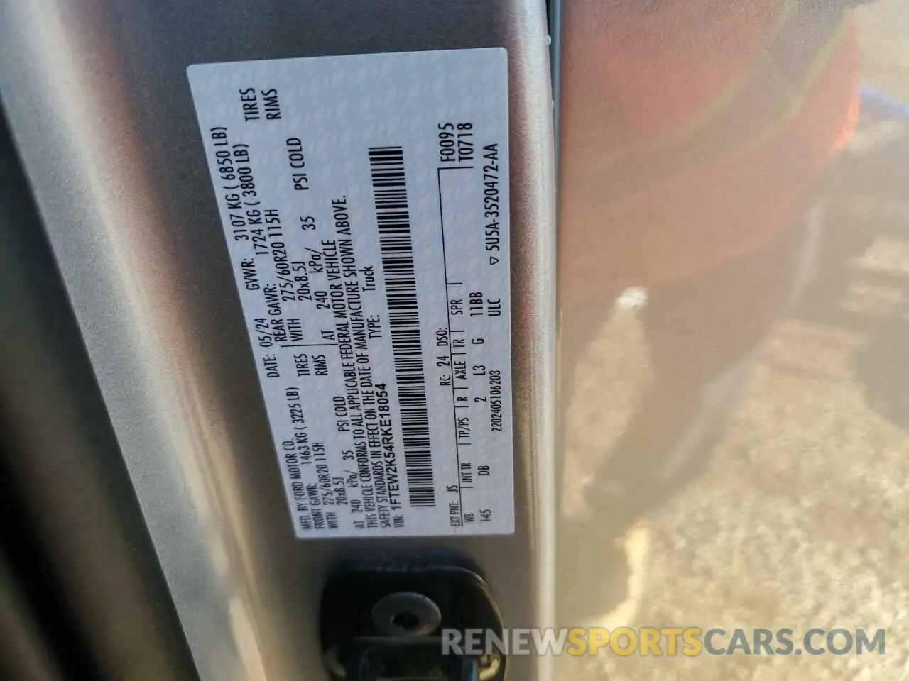 13 Photograph of a damaged car 1FTEW2K54RKE18054 FORD F150 STX 2024