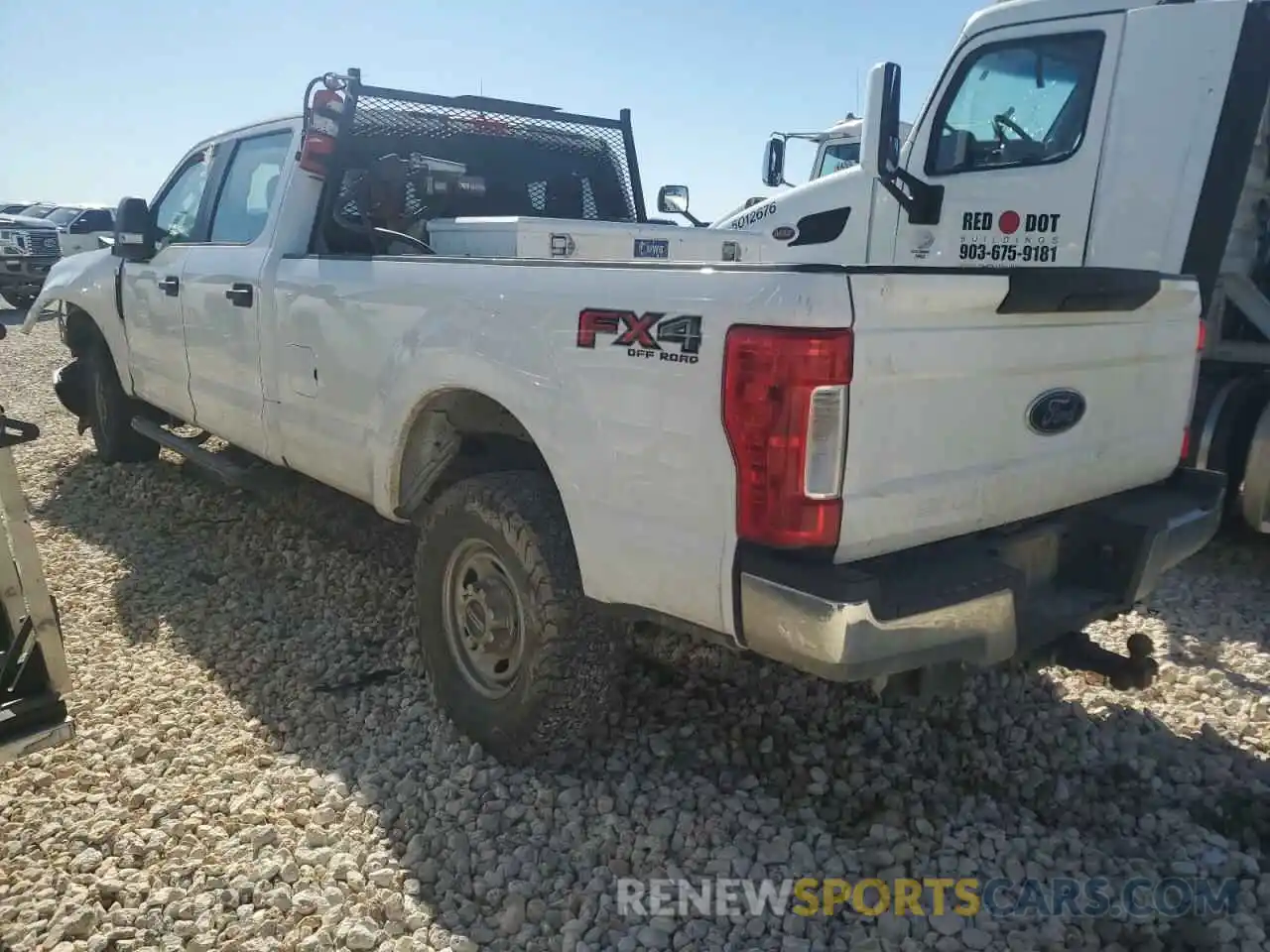 2 Photograph of a damaged car 1FT7W2B6XKEF33859 FORD F250 2019