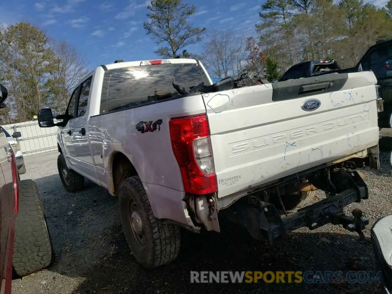 2 Photograph of a damaged car 1FT7W2BT6NEF01386 FORD F250 2022