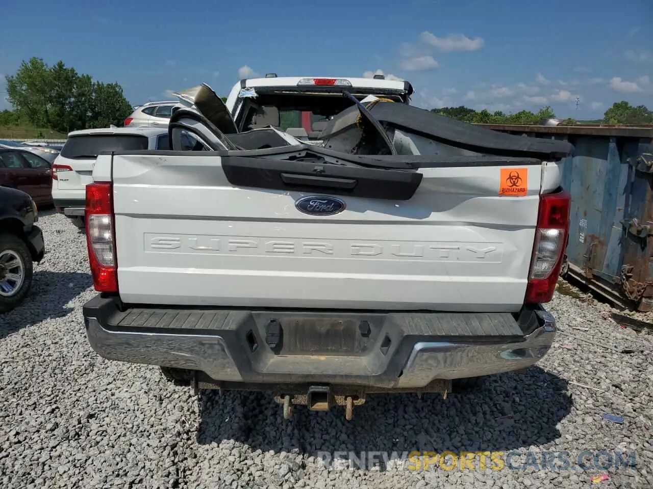 6 Photograph of a damaged car 1FT7W2BT7NEE89975 FORD F250 2022