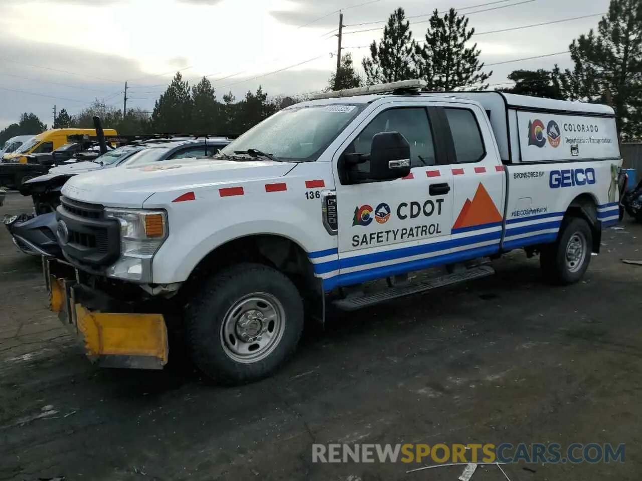 1 Photograph of a damaged car 1FT7X2B61NEC67925 FORD F250 2022