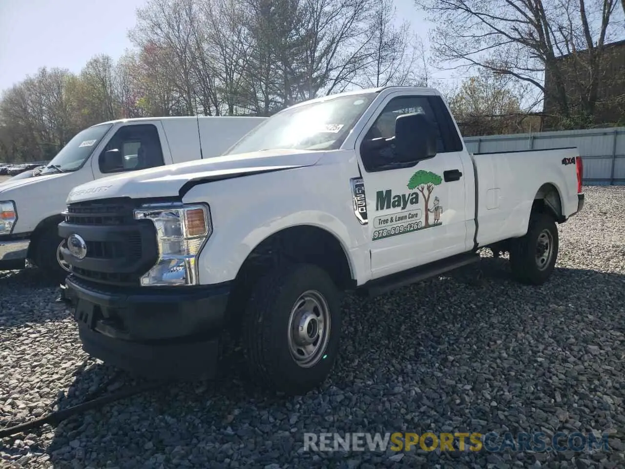 1 Photograph of a damaged car 1FTBF2B66NEE29514 FORD F250 2022