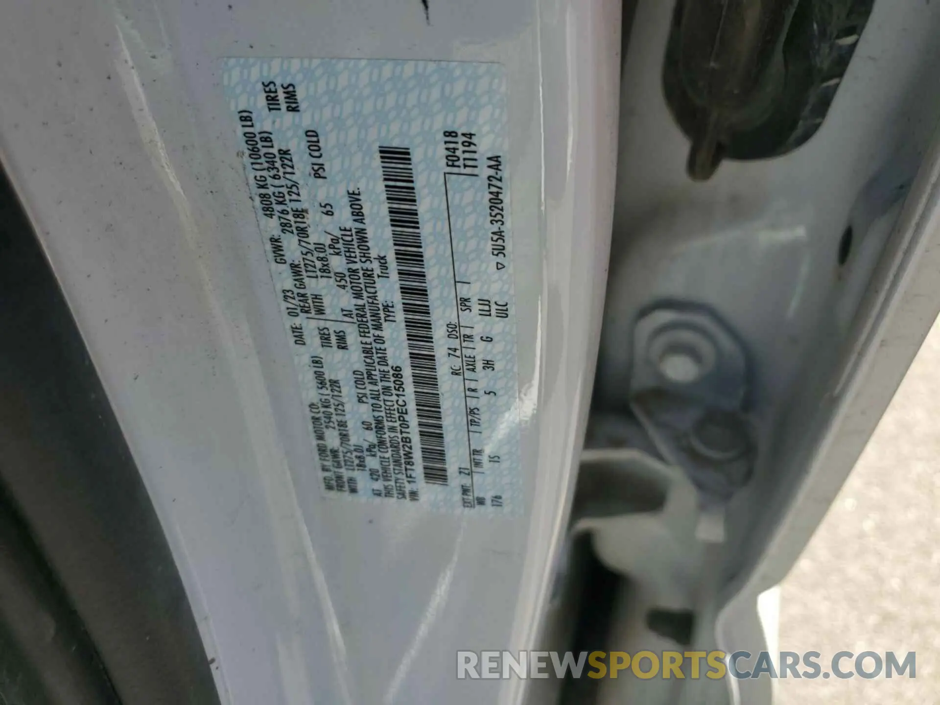 25 Photograph of a damaged car 1FT8W2BT0PEC15086 FORD F250 2023