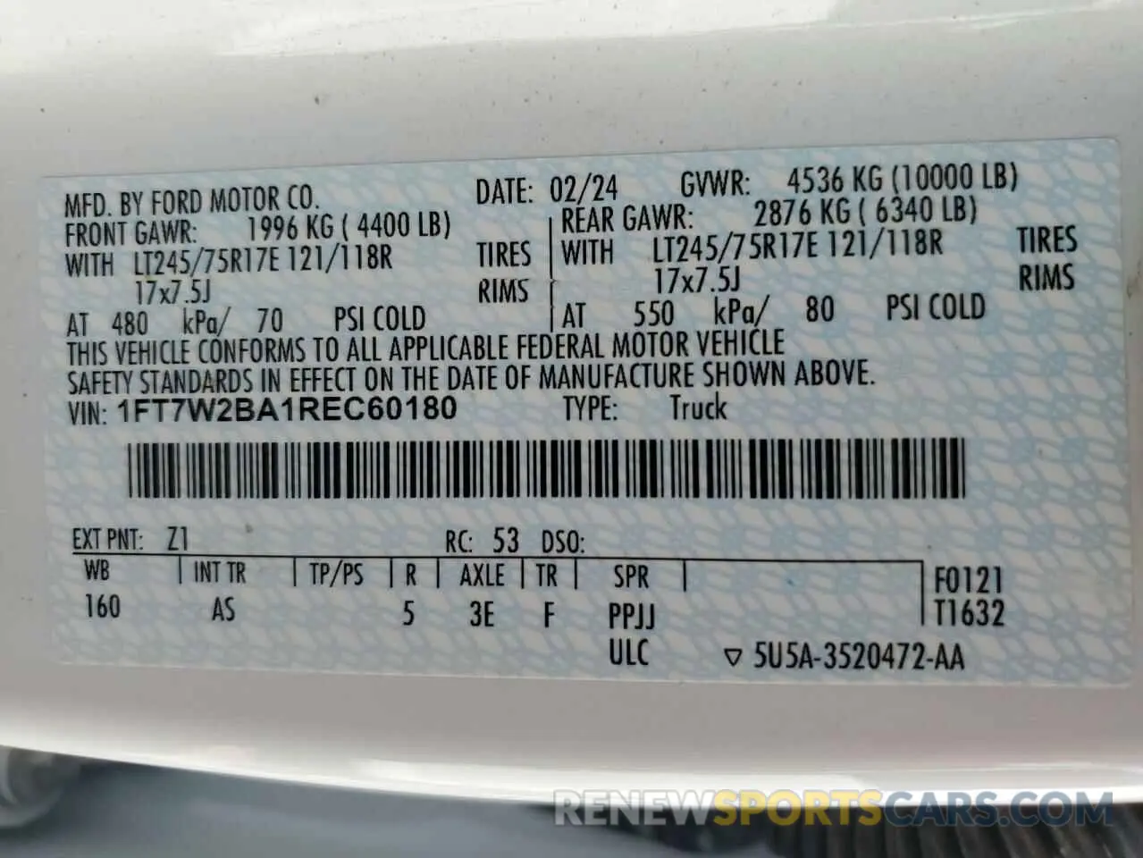 13 Photograph of a damaged car 1FT7W2BA1REC60180 FORD F250 2024