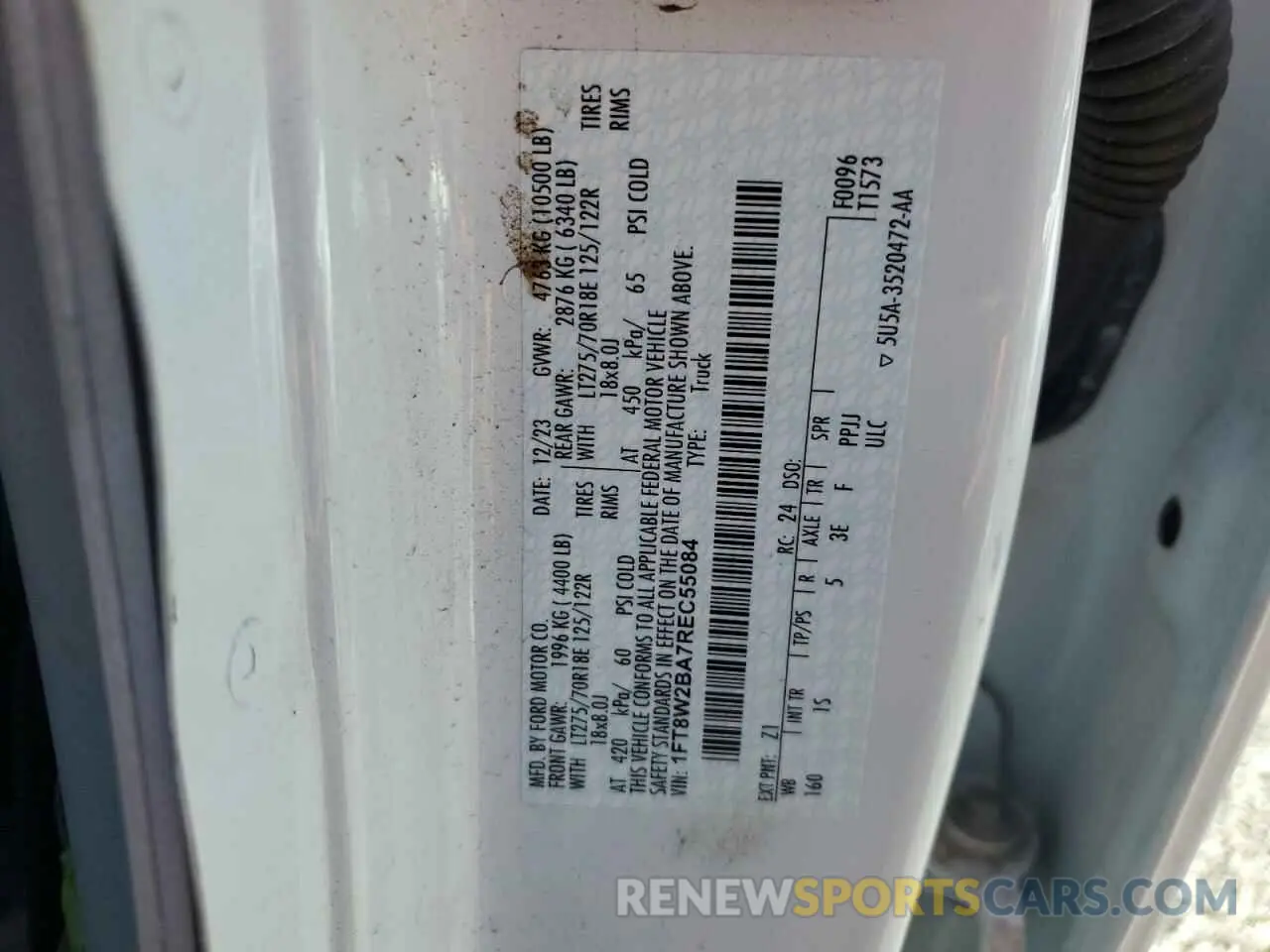 12 Photograph of a damaged car 1FT8W2BA7REC55084 FORD F250 2024