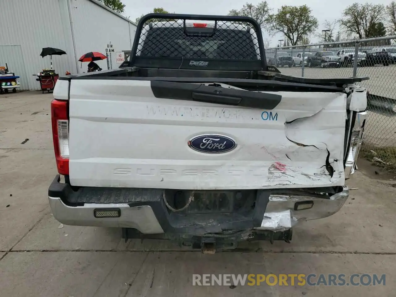 6 Photograph of a damaged car 1FT7W3B66KED42221 FORD F350 2019