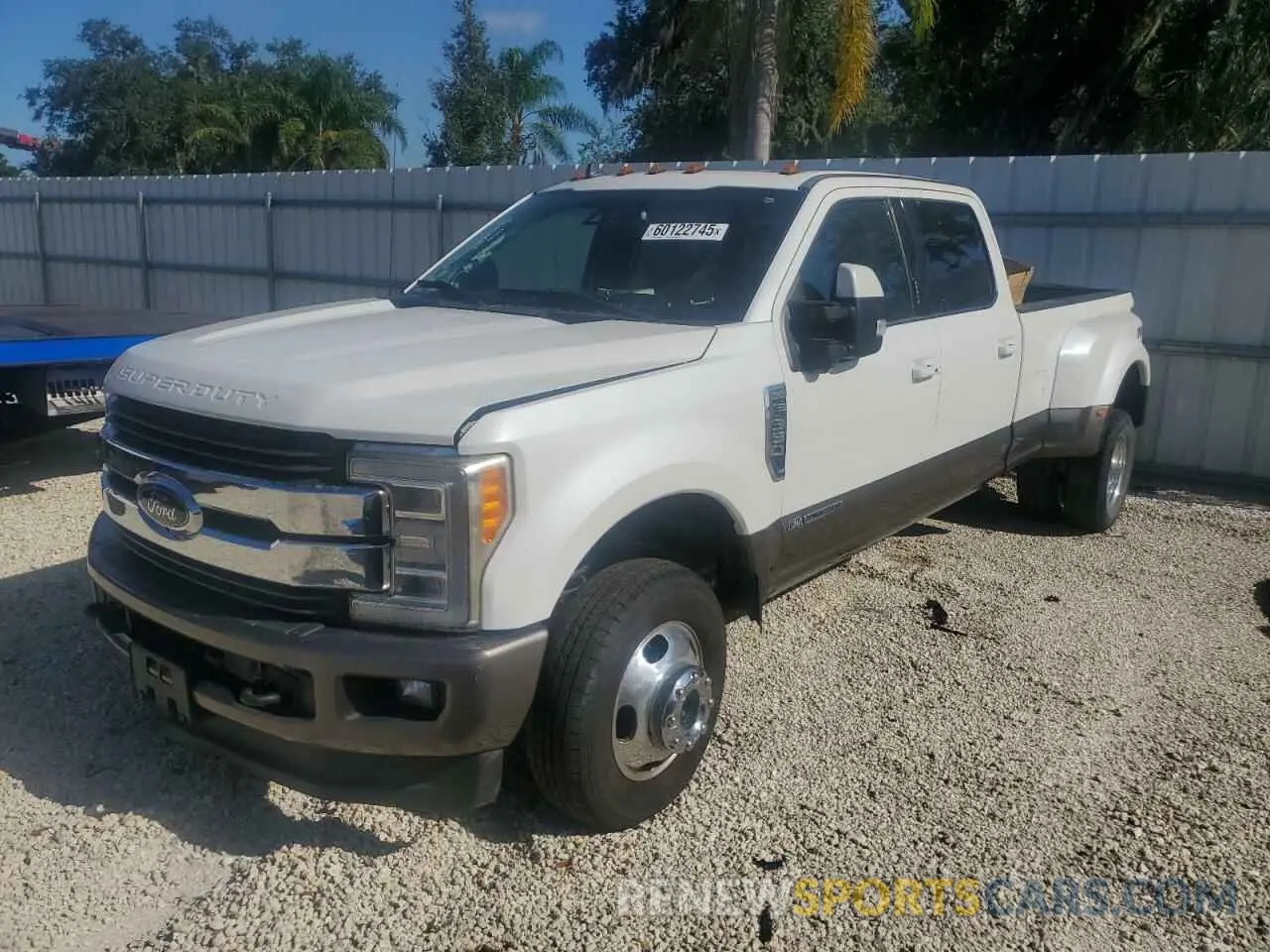 1 Photograph of a damaged car 1FT8W3DT9KEC28477 FORD F350 2019