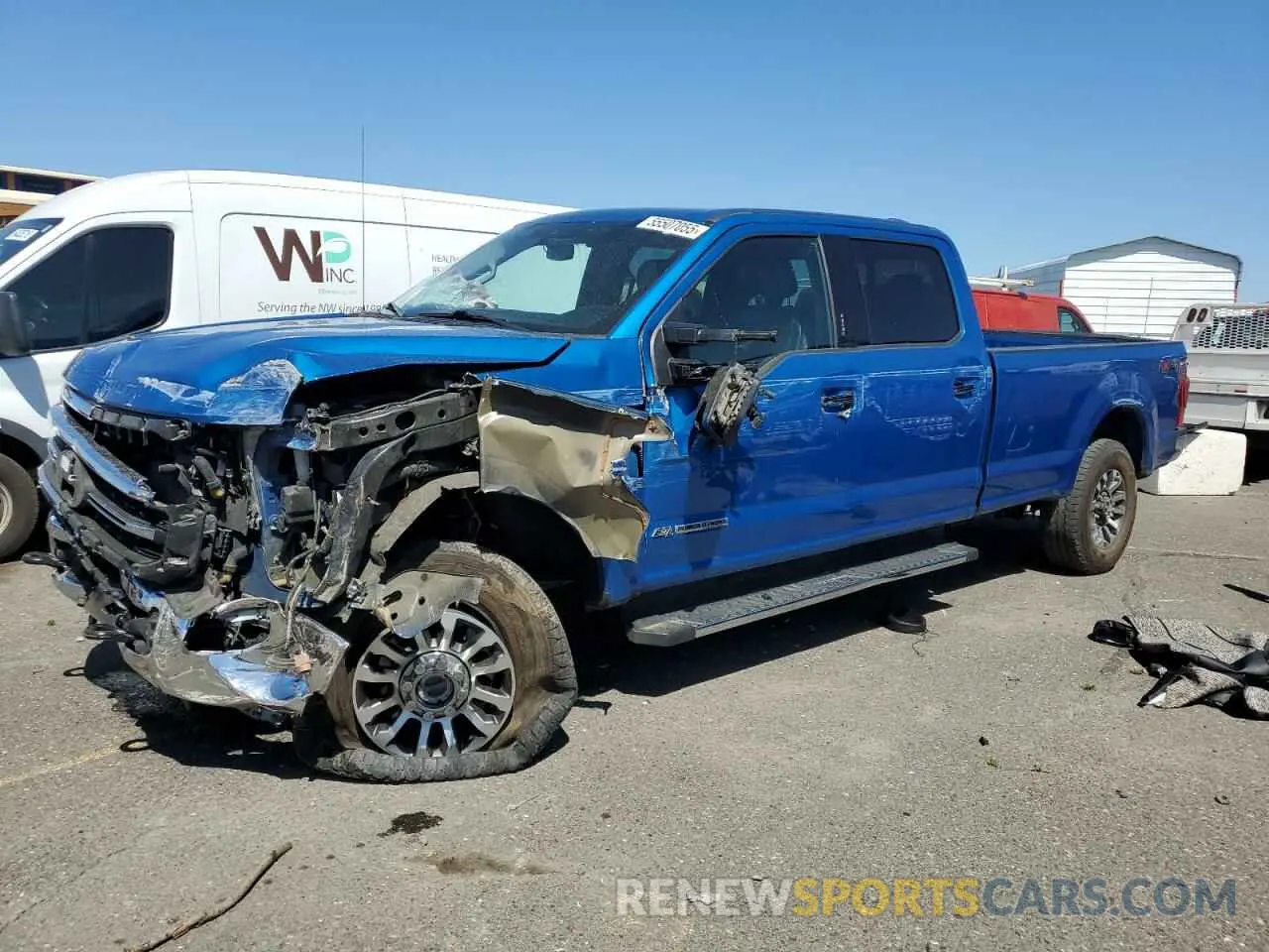 1 Photograph of a damaged car 1FT8W3BT9LED13954 FORD F350 2020