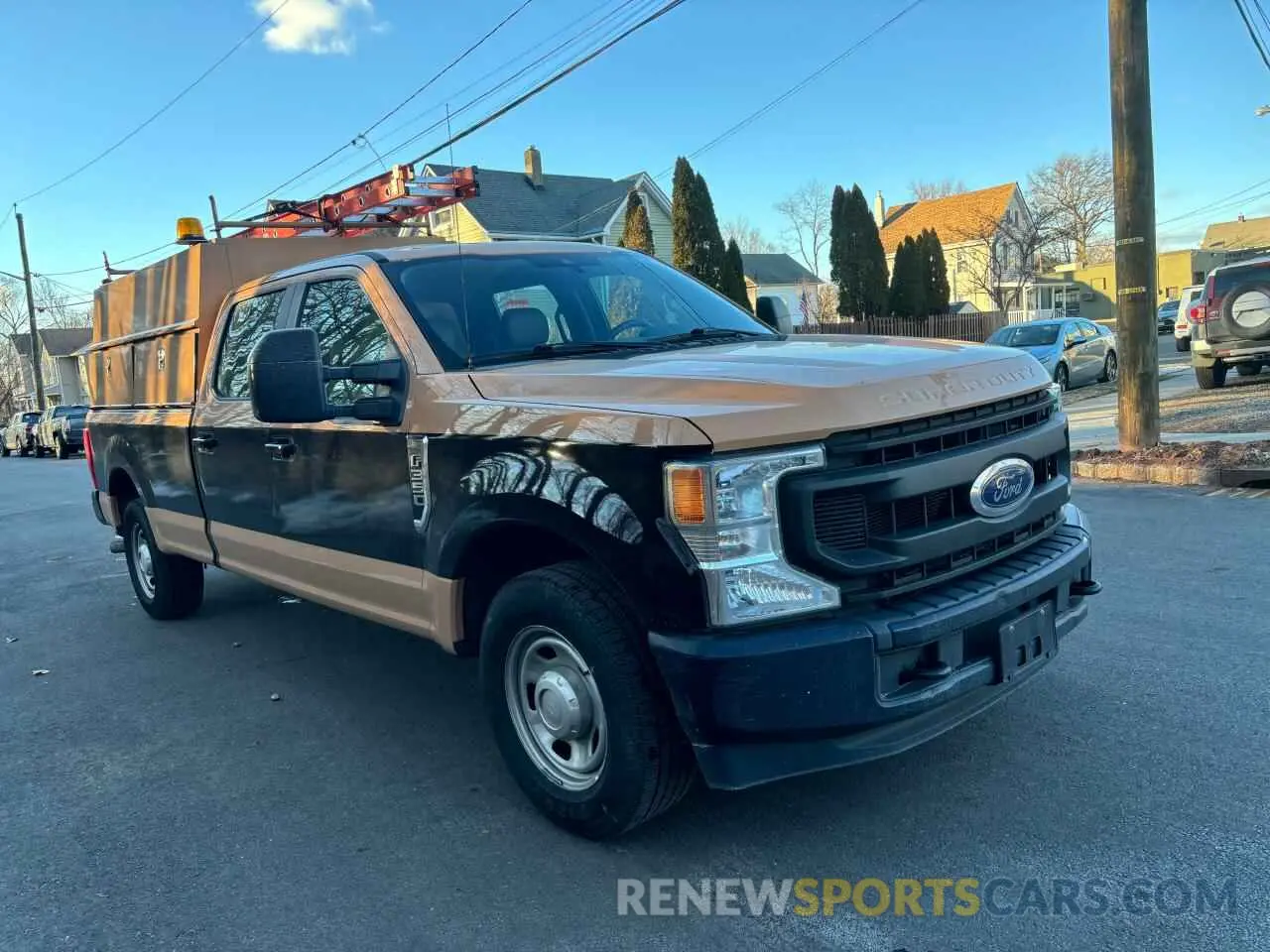 1 Photograph of a damaged car 1FT8W3A66MEC91991 FORD F350 2021