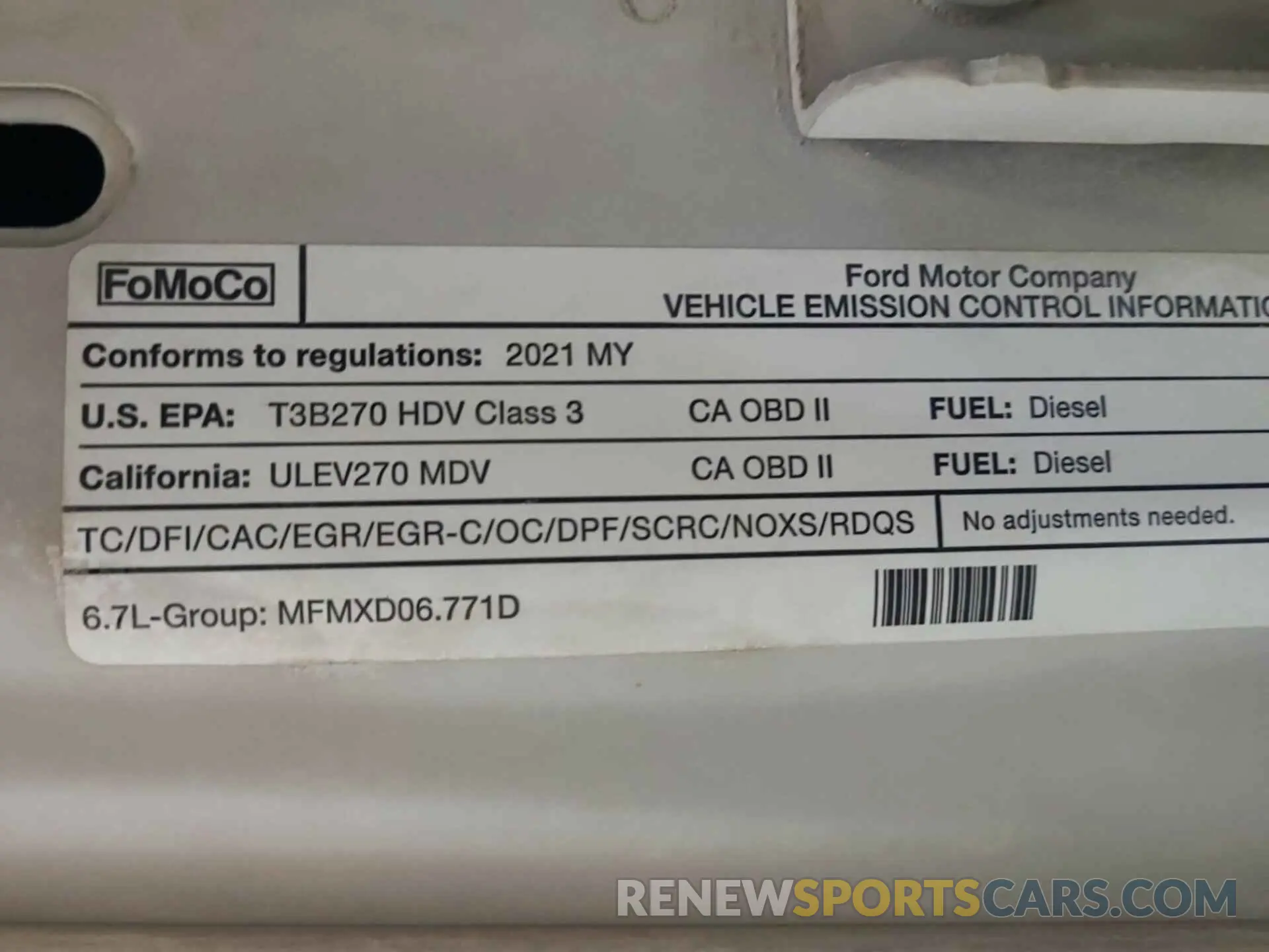 7 Photograph of a damaged car 1FT8W3BT0MEE10543 FORD F350 2021