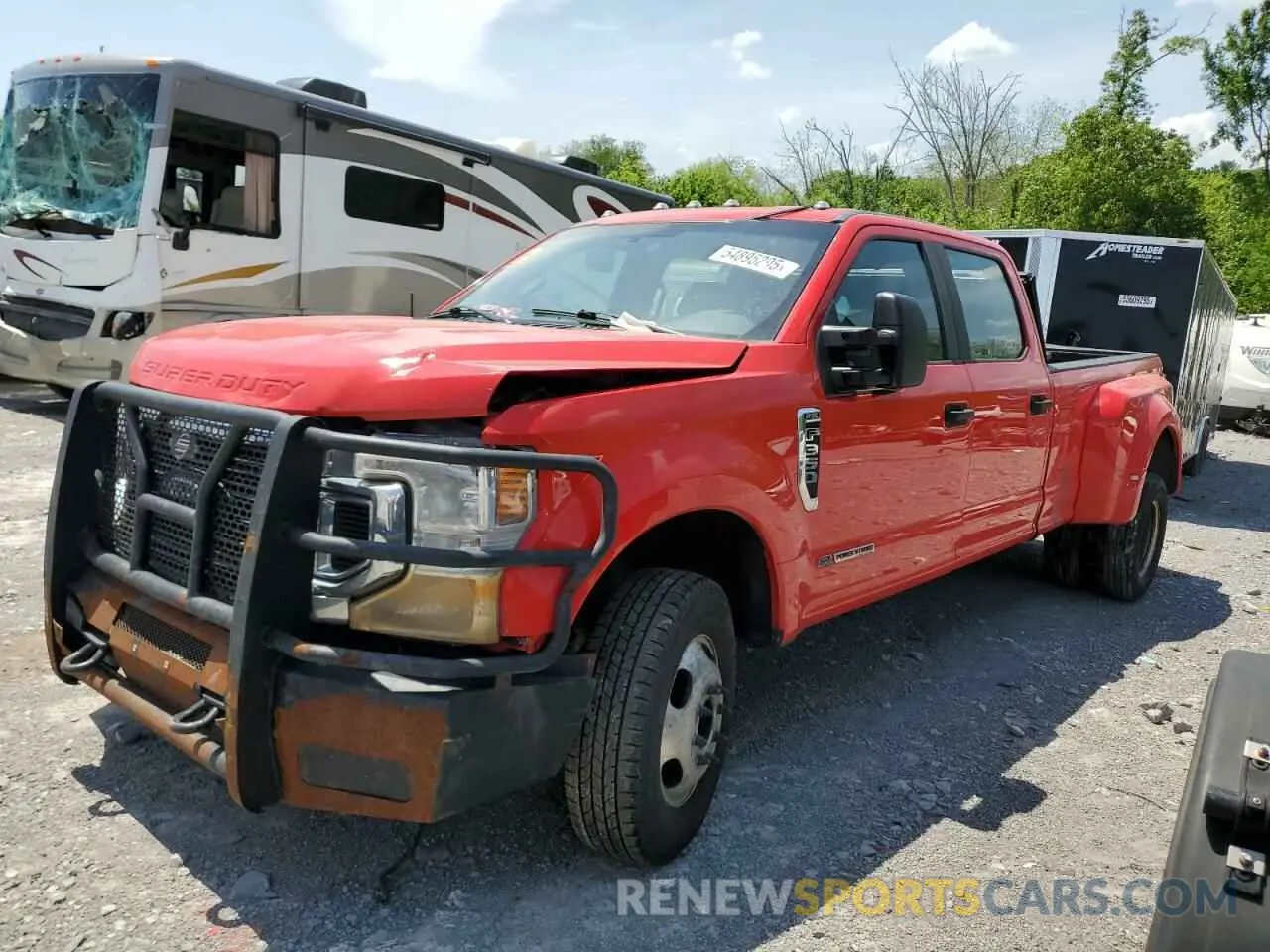 1 Photograph of a damaged car 1FT8W3DT3MED18310 FORD F350 2021