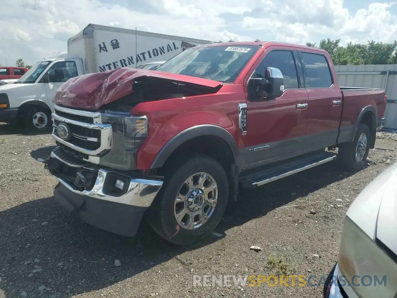 1 Photograph of a damaged car 1FT8W3BT2NEC84672 FORD F350 2022