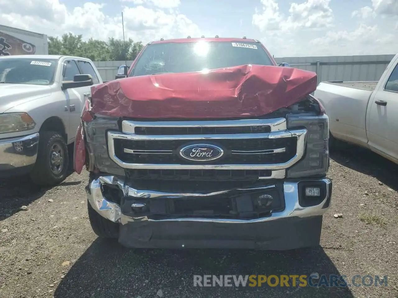 5 Photograph of a damaged car 1FT8W3BT2NEC84672 FORD F350 2022