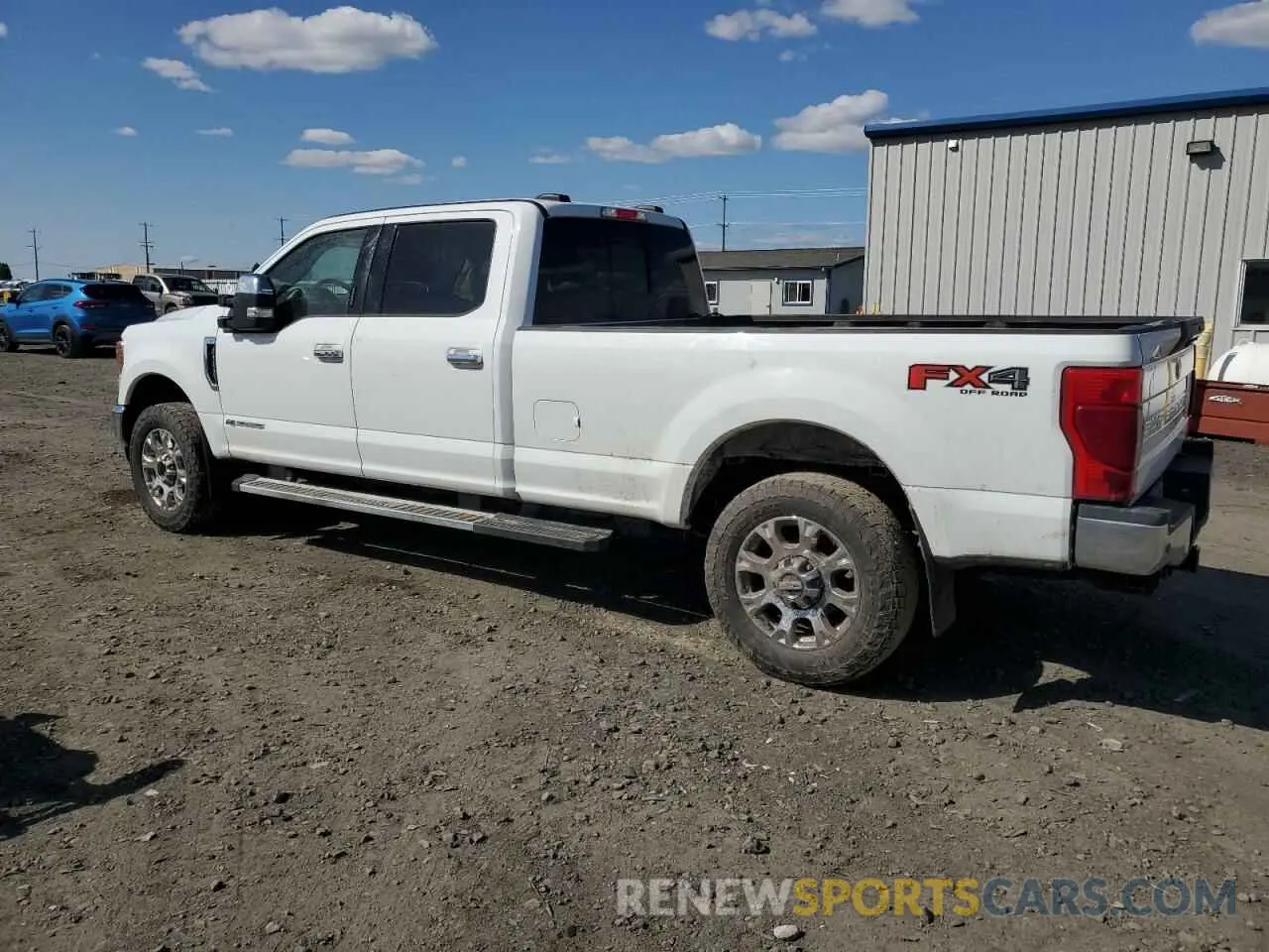 2 Photograph of a damaged car 1FT8W3BT3NEF05101 FORD F350 2022