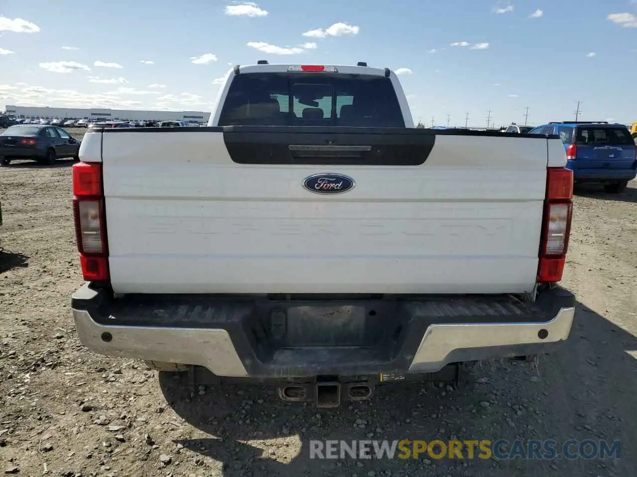 6 Photograph of a damaged car 1FT8W3BT3NEF05101 FORD F350 2022