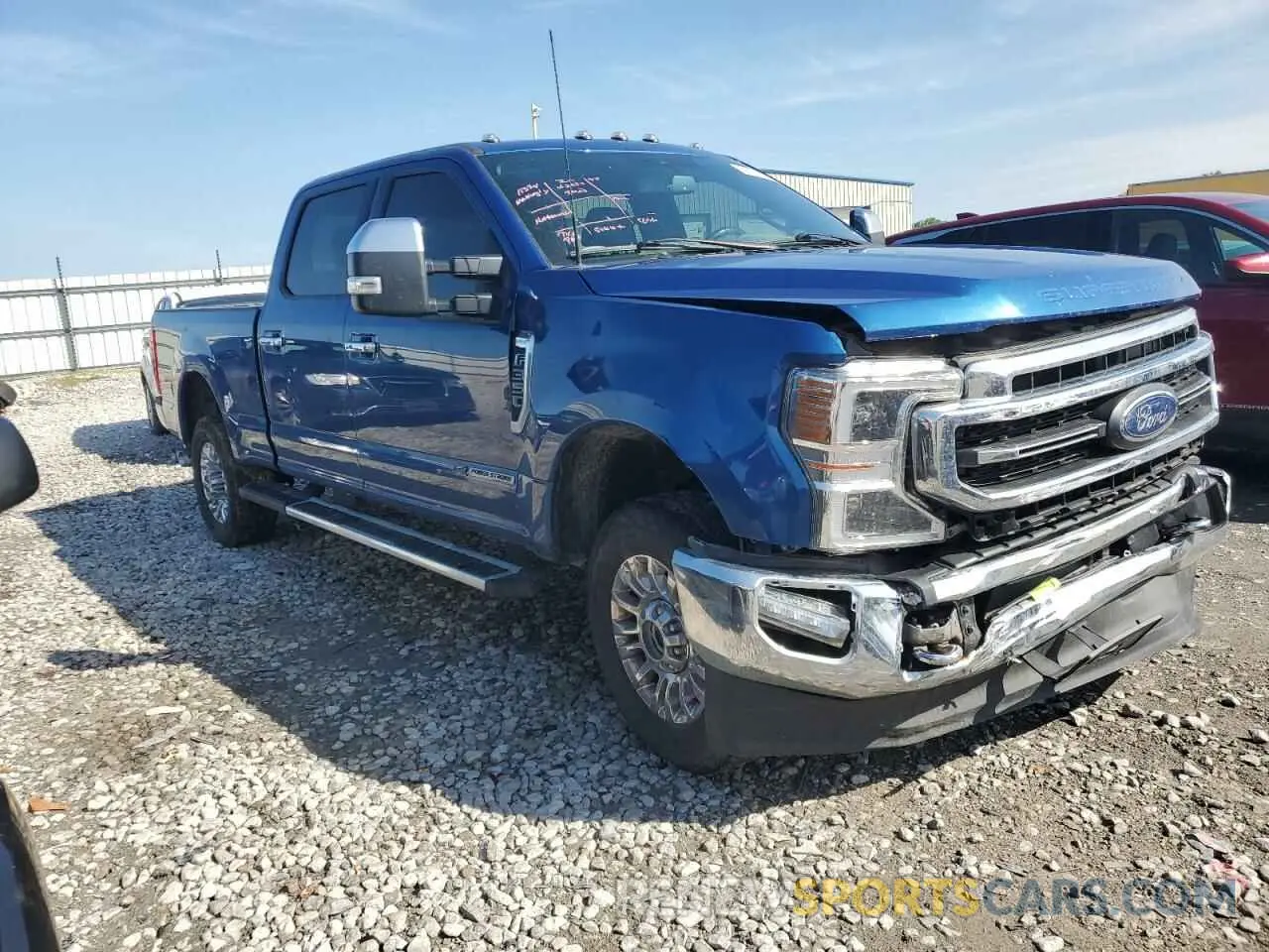 4 Photograph of a damaged car 1FT8W3BT4NEF25129 FORD F350 2022