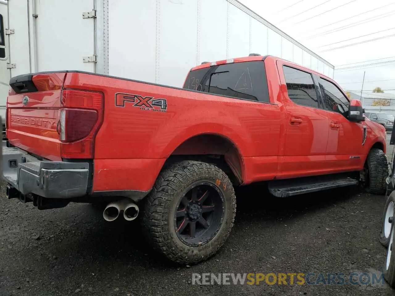 3 Photograph of a damaged car 1FT8W3BT9NEE28735 FORD F350 2022