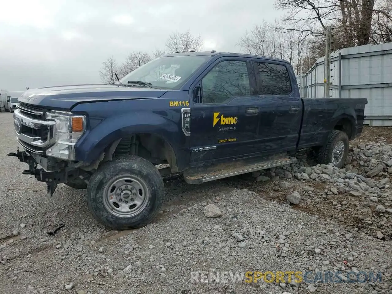 1 Photograph of a damaged car 1FT8W3BTXNED06336 FORD F350 2022