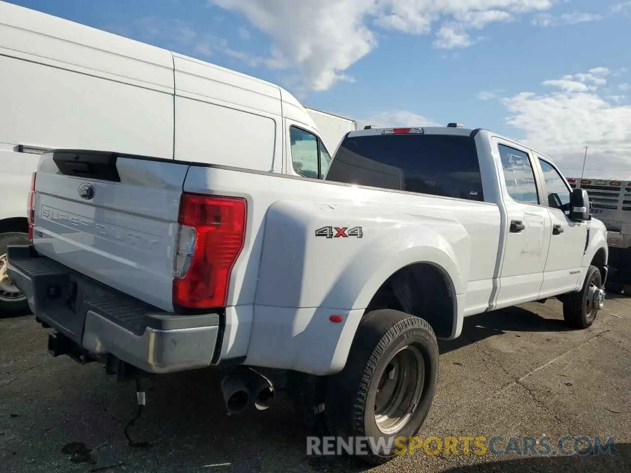3 Photograph of a damaged car 1FT8W3DT4NEC08027 FORD F350 2022