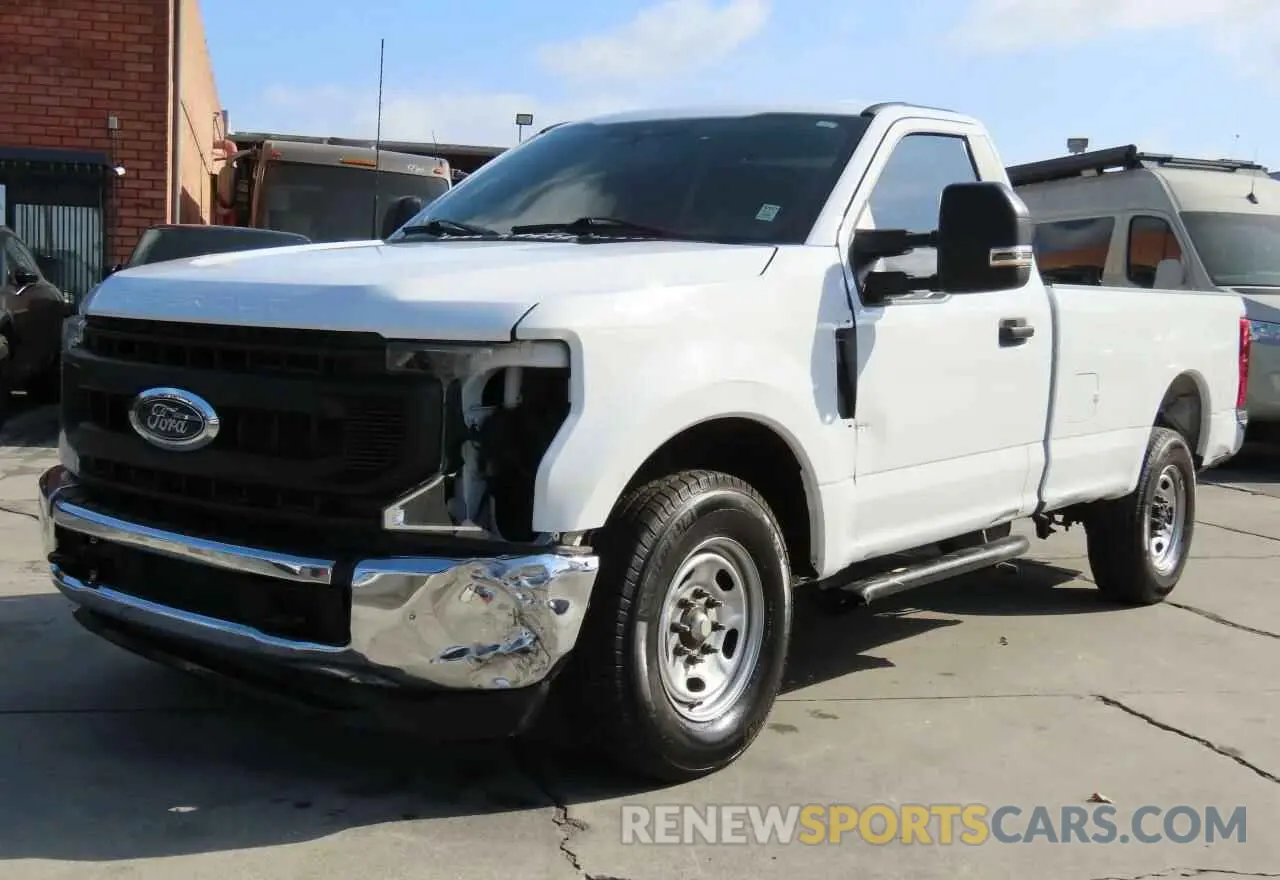 2 Photograph of a damaged car 1FTRF3A66NEG41366 FORD F350 2022