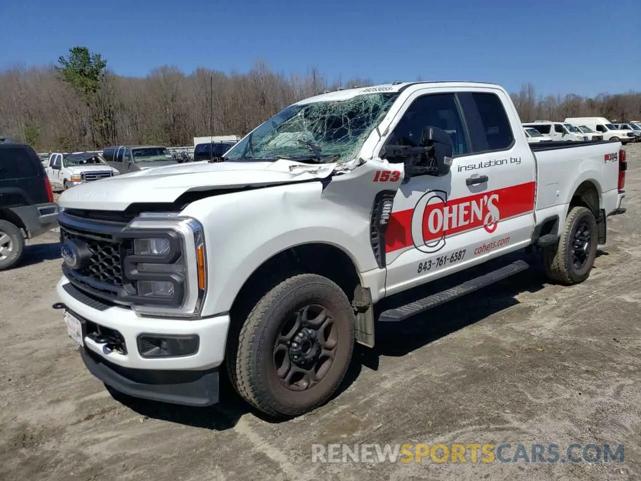 1 Photograph of a damaged car 1FT8X3BA8PED14174 FORD F350 2023