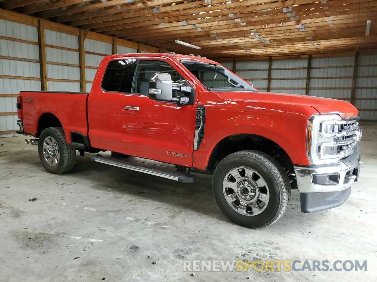 4 Photograph of a damaged car 1FT8X3BM1RED45148 FORD F350 2024