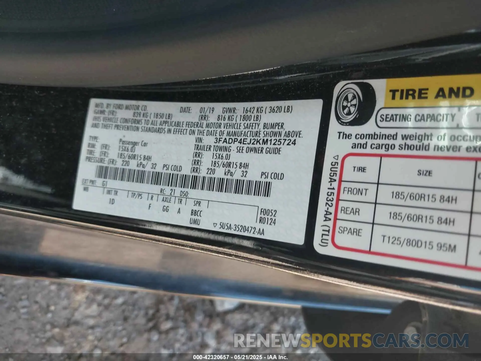9 Photograph of a damaged car 3FADP4EJ0KM125724 FORD FIESTA 2019