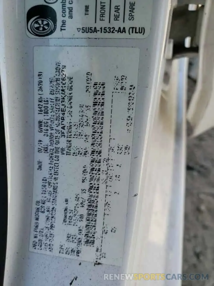 14 Photograph of a damaged car 3FADP4EJ3KM166279 FORD FIESTA 2019