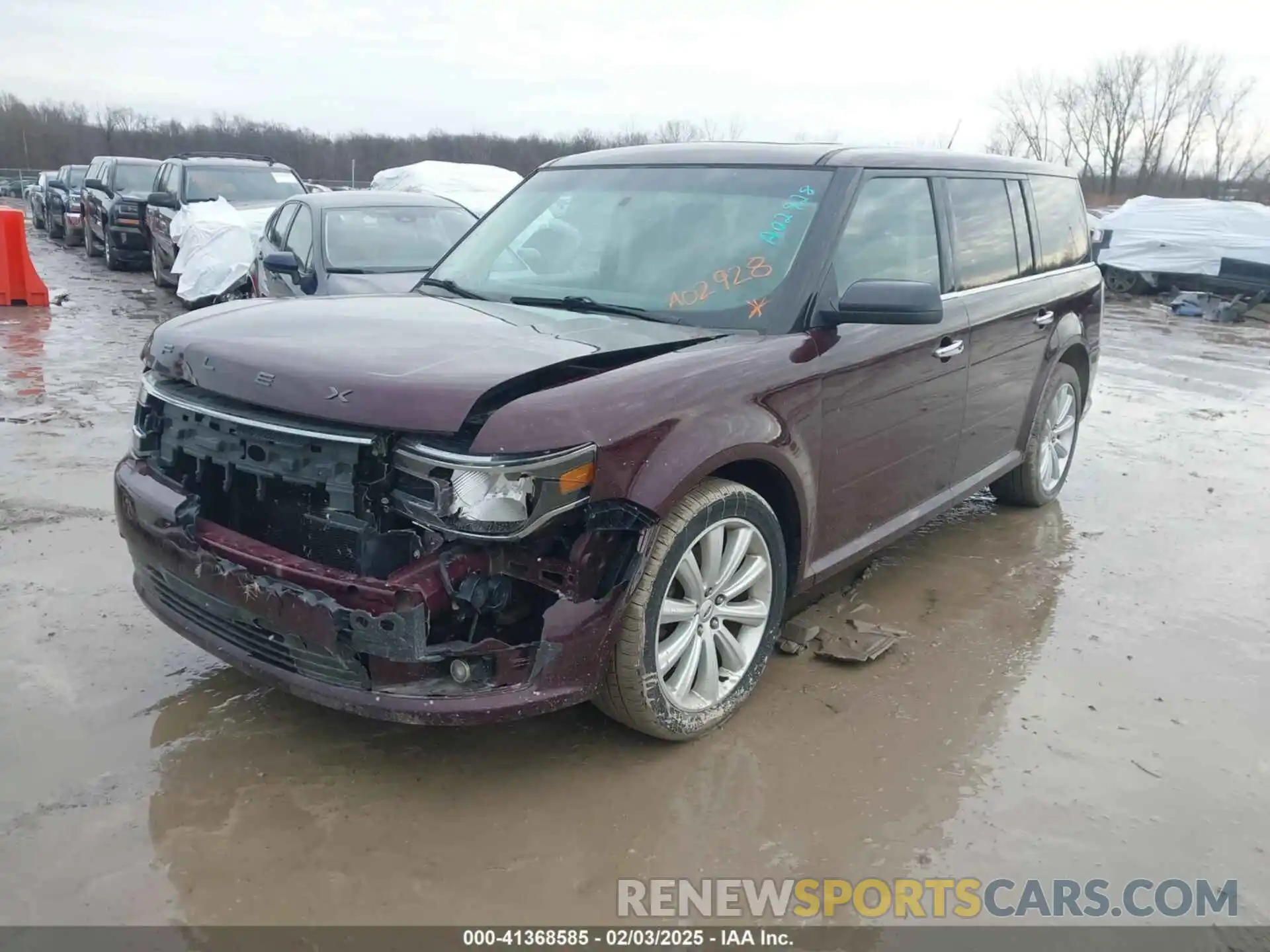 2 Photograph of a damaged car 2FMGK5C85KBA02928 FORD FLEX 2019