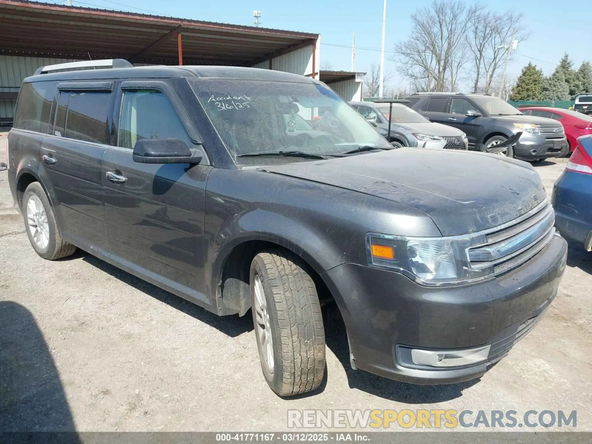 1 Photograph of a damaged car 2FMGK5C86KBA13937 FORD FLEX 2019
