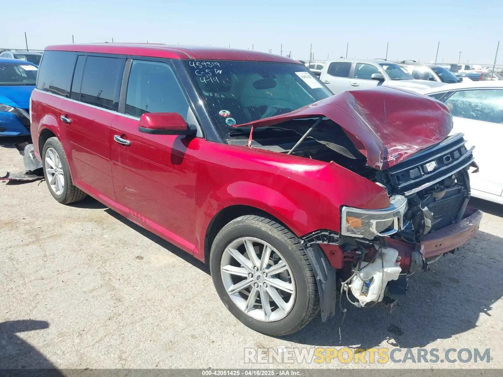 1 Photograph of a damaged car 2FMGK5D83KBA14624 FORD FLEX 2019