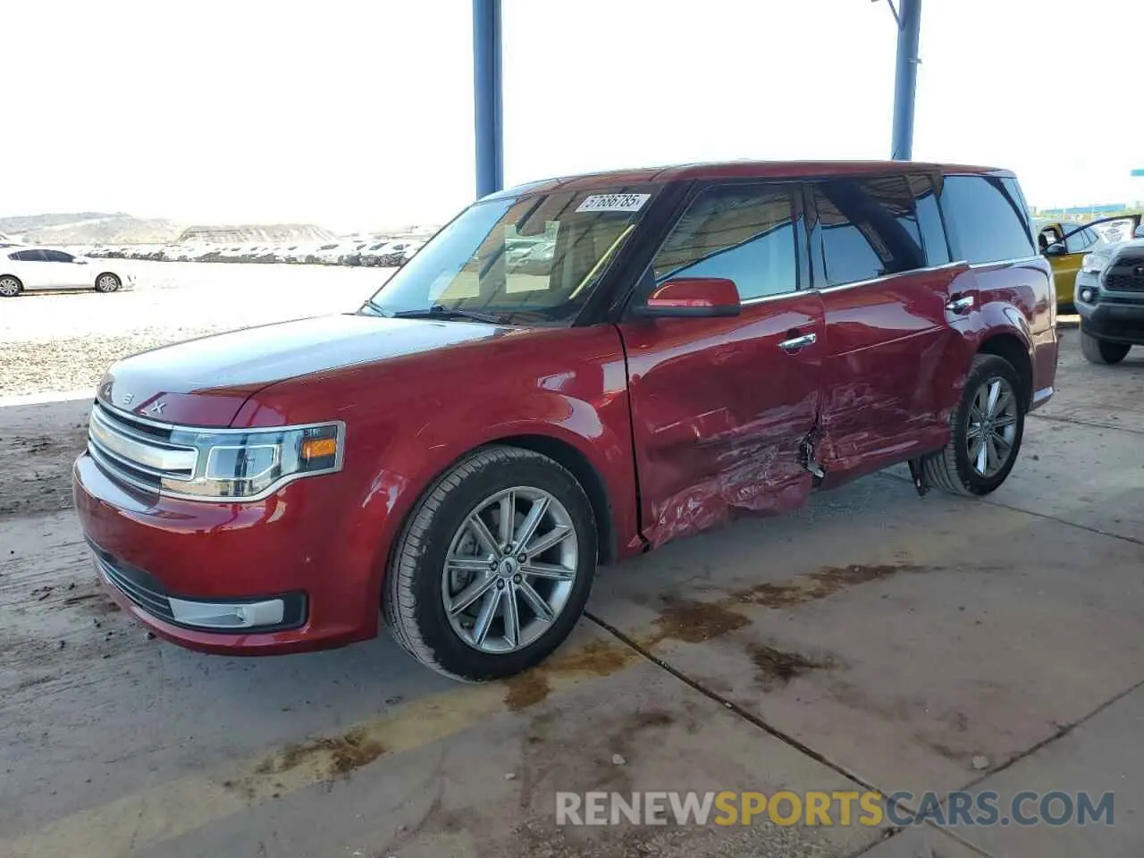 1 Photograph of a damaged car 2FMGK5D8XKBA20257 FORD FLEX 2019