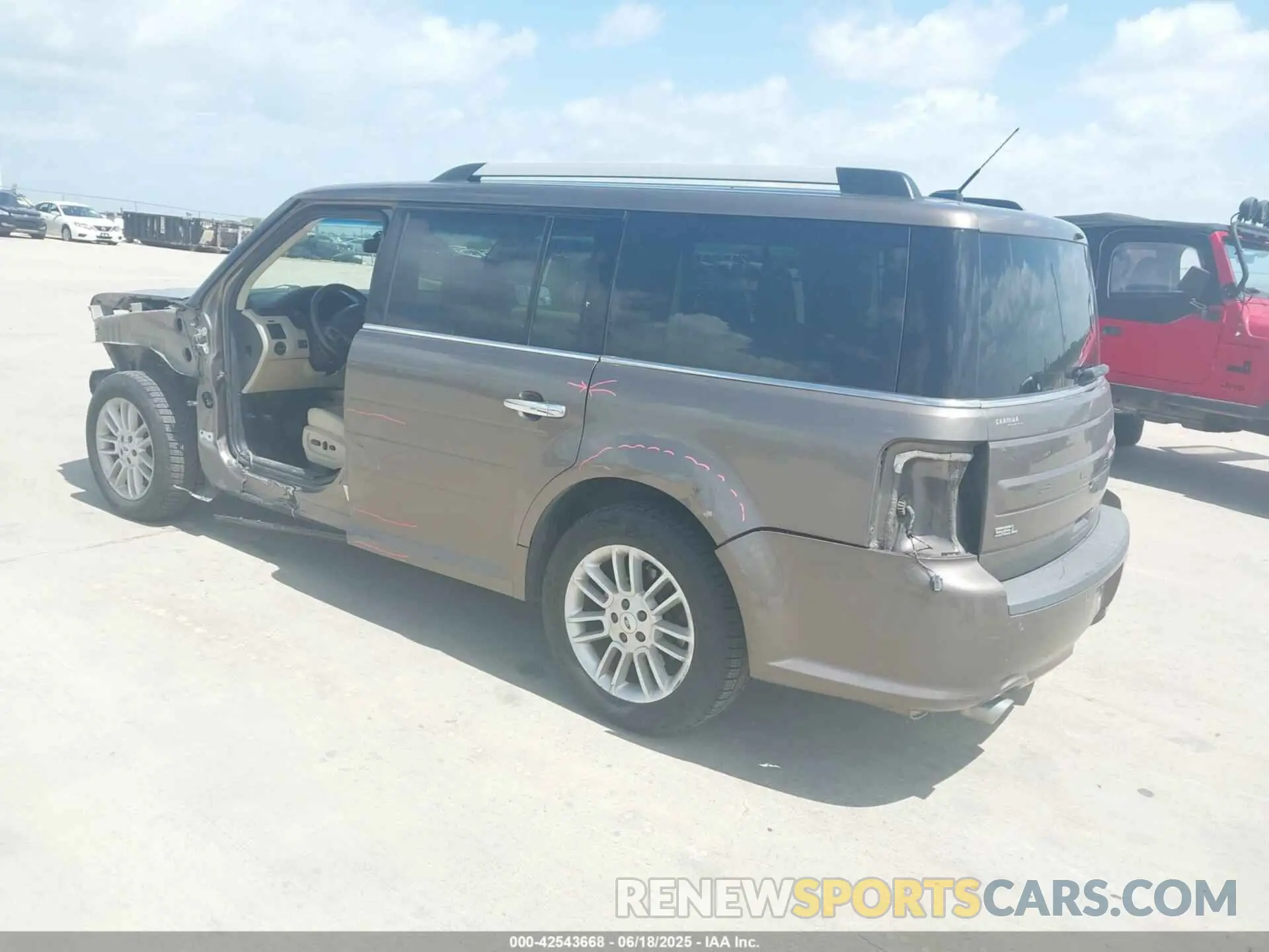 3 Photograph of a damaged car 2FMHK6C84KBA14434 FORD FLEX 2019