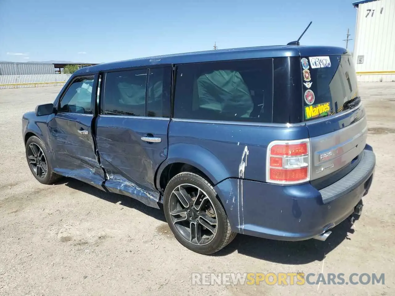 2 Photograph of a damaged car 2FMHK6D83KBA03648 FORD FLEX 2019